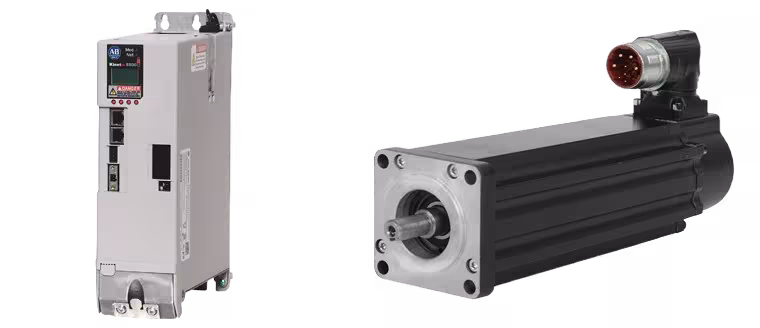 Twin servo drives and twin servo motors